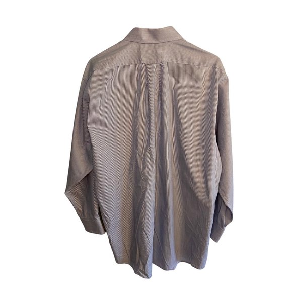 Meeting Street Wrinkle Resistant Pinpoint Pima Blend Shirt Men's 16.5 32 33 - Picture 2 of 12